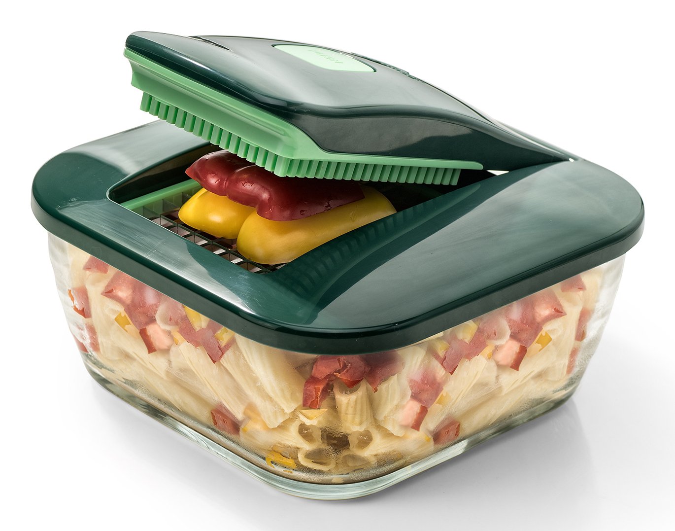EAN 4023012270878 - Genius A27087 picadora manual de alimentos Verde, Transparente imagen 3