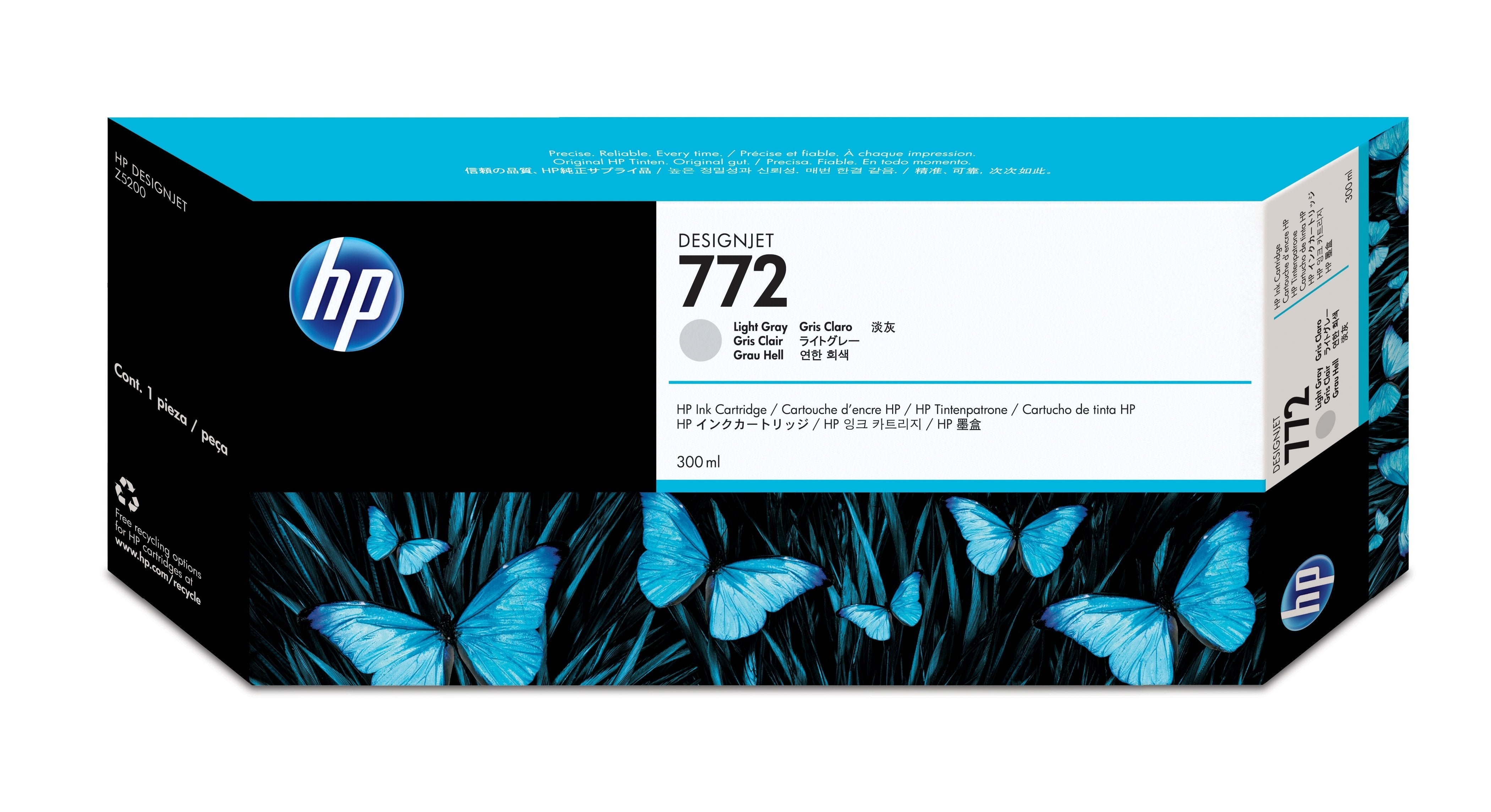 EAN 0884962639047 - HP 772 300-ml Light Gray DesignJet Ink Cartridge cartucho de tinta 1 pieza(s) Original Rendimiento estánd imagen 1