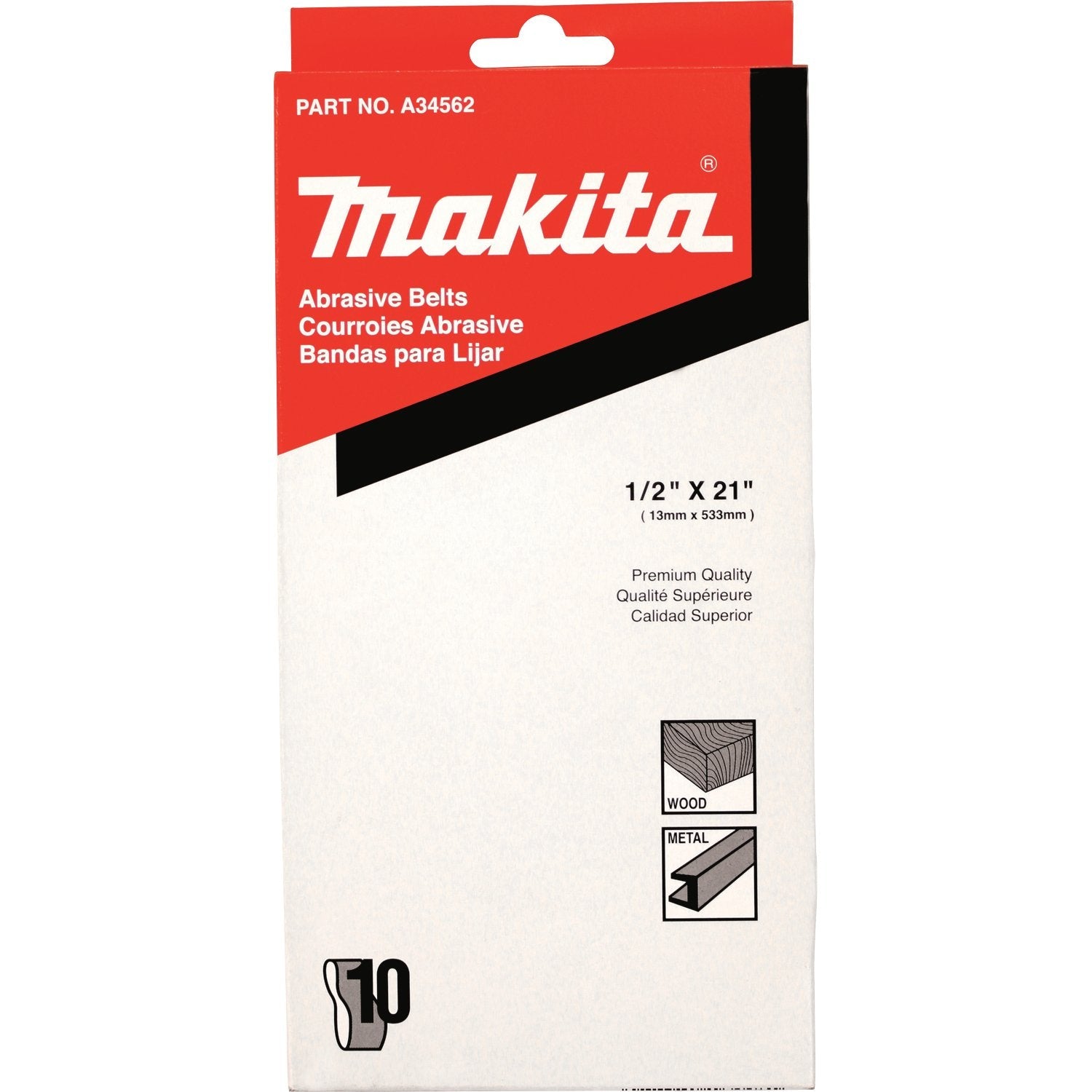 Makita Schleifband 13mm K40 10stk.