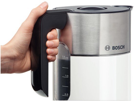 EAN 4242002824628 - Bosch TWK8611P tetera eléctrica 1,5 L 2400 W Antracita, Acero inoxidable, Blanco imagen 4