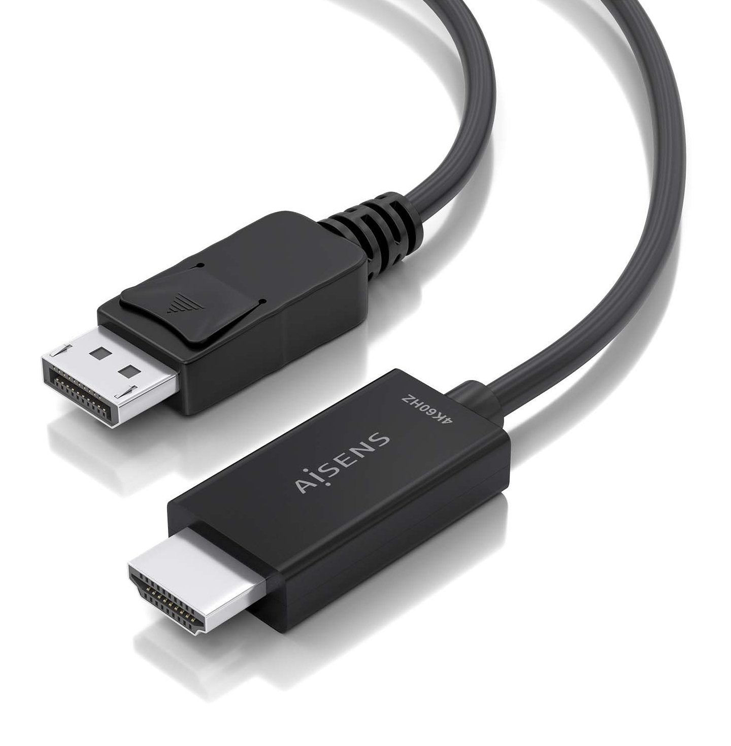 Aisens Cable Conversor Displayport A Hdmi 4k@60hz, Dp/M-Hdmi/M, Negro, 1.0m