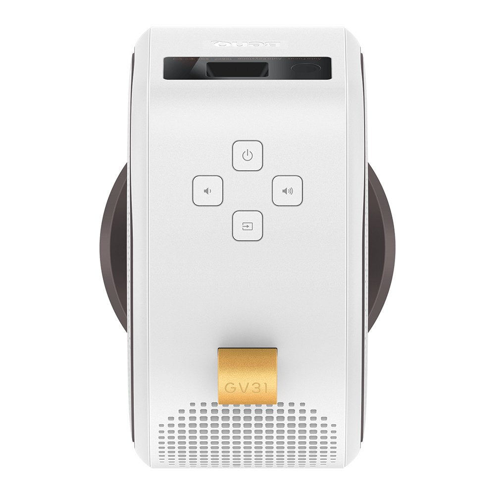 Benq Proyector Gv31 (9h.Js877.59e) 300lm, 1080p, Rec709, Tr 1.2, 16w Trevolo Chamber Speaker (2.1 Ch), 135 Degree Rotated Lens, Usb-Type-C, Built-In Battery, Drop Proof, Atv Qs02