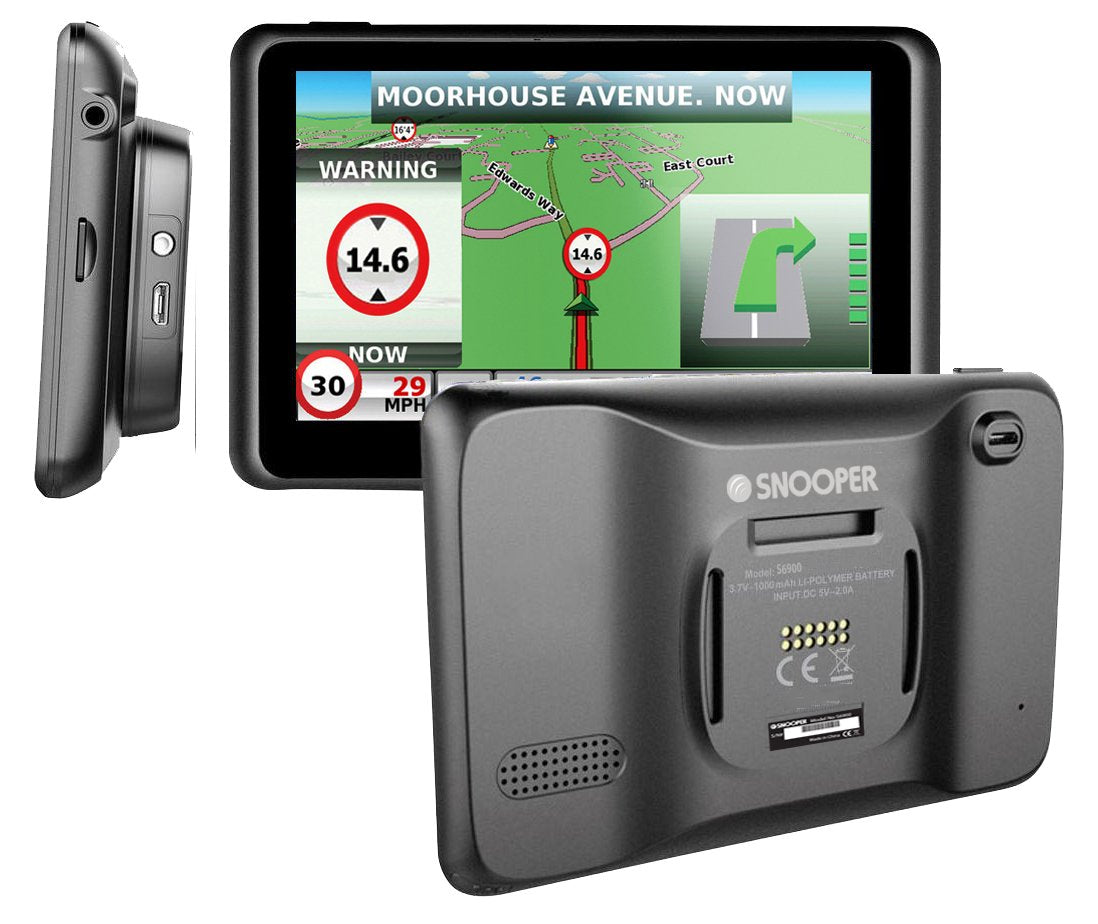 Snooper Pro S6900 Lkw Navegador Fijo 17,8 Cm (7") Lcd Pantalla Táctil 322 G Negro