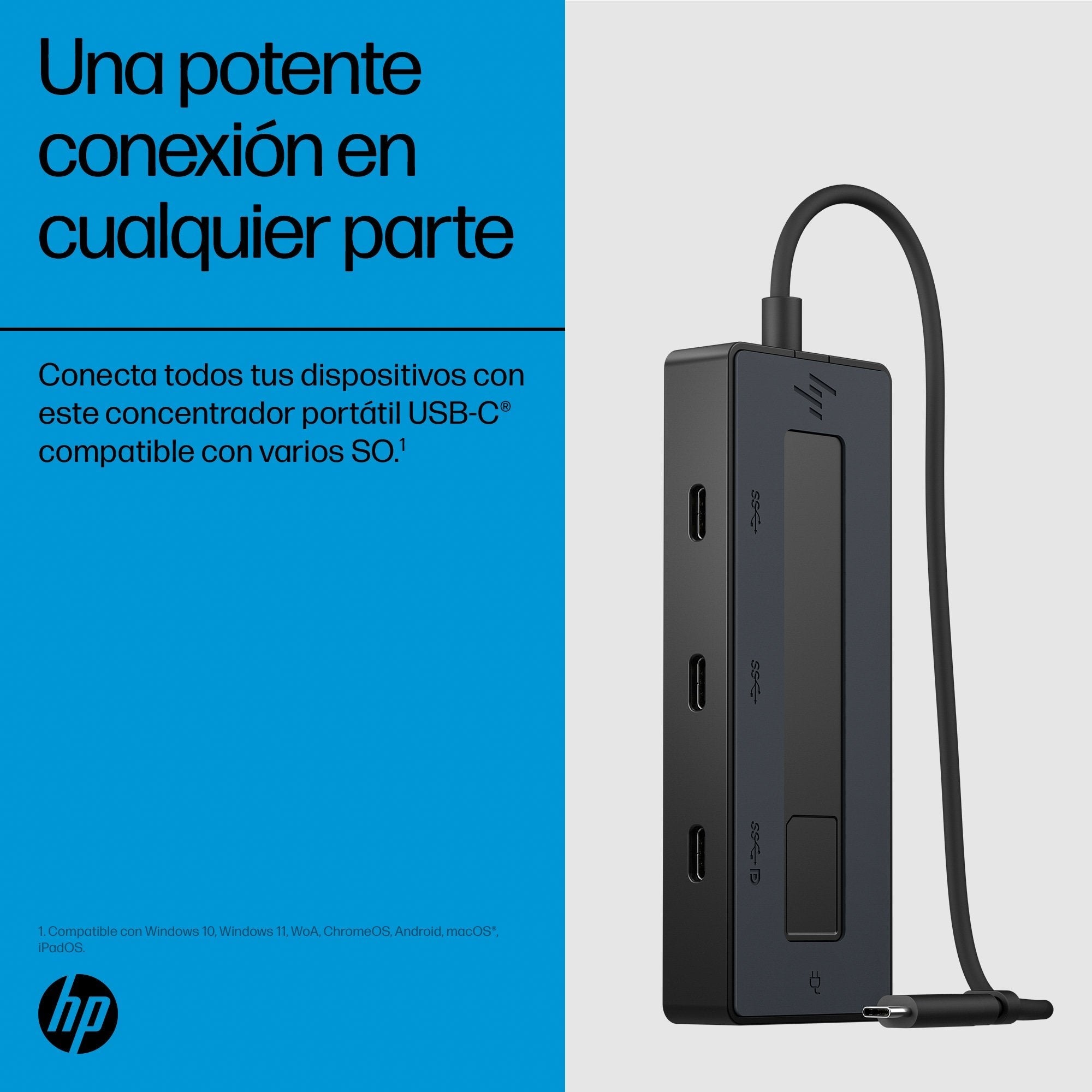 Hp Concentrador Multipuerto Usb-C 4k De