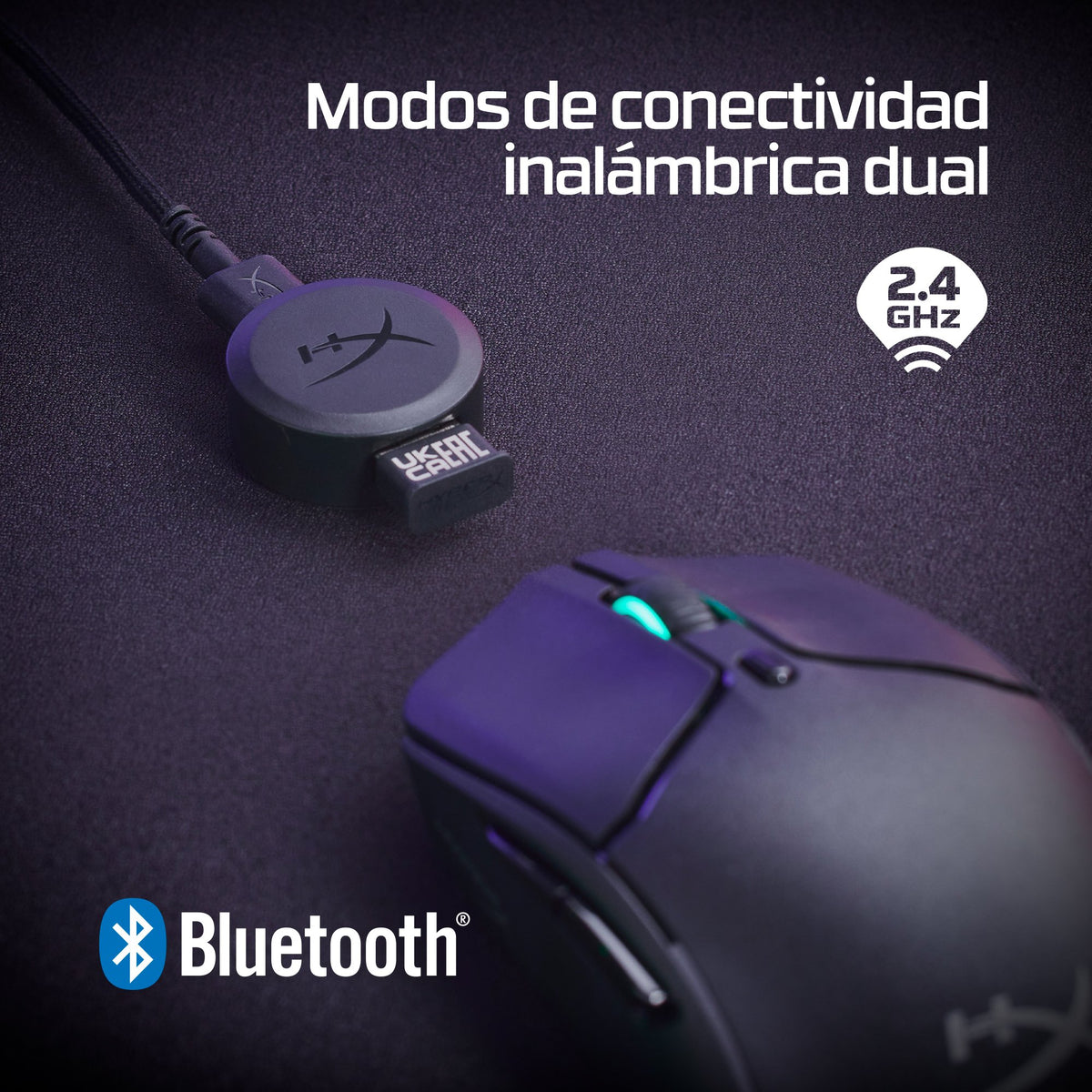 EAN 0196786272554 - HyperX Pulsefire Haste 2 Wireless Black Gaming Mouse ratón Juego Ambidextro RF Wireless + Bluetooth 26000 imagen 5