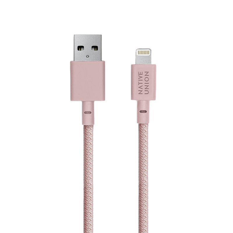 Native Union Belt Cable Usb-A To Lightning 3m Rose