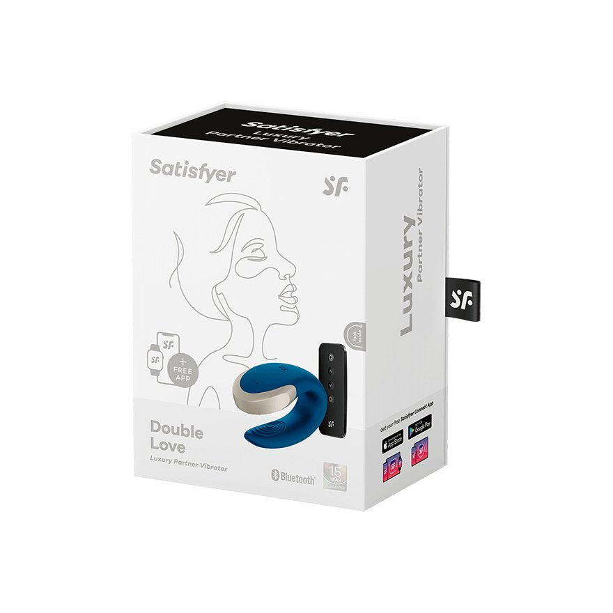 Satisfyer - App Double Love Vibrador Parejas Luxury Azul