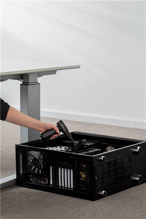 Soplador De Aire Air Duster Superior, Negro
 Set De Limpieza Con 8 Boquillas Y 3 Cepillos, 130.000 Rpm, 180 W, Diseño De Alumi