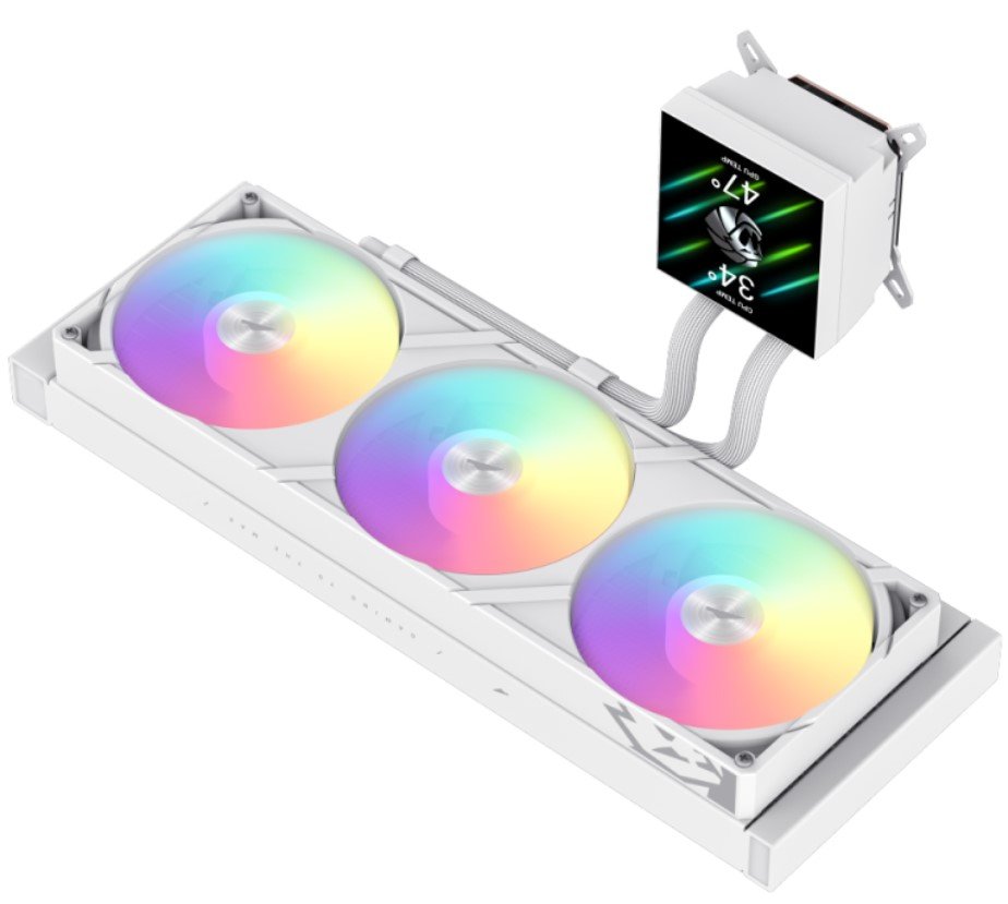 Gamemax  Cpu Liquid Cooler  Glacier 360 Lcd  White