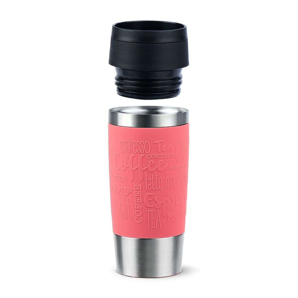 Taza Térmica  Emsa Travel Mug Clásica Coral/Acero Inoxidable, 0,36 Litros N2020900
