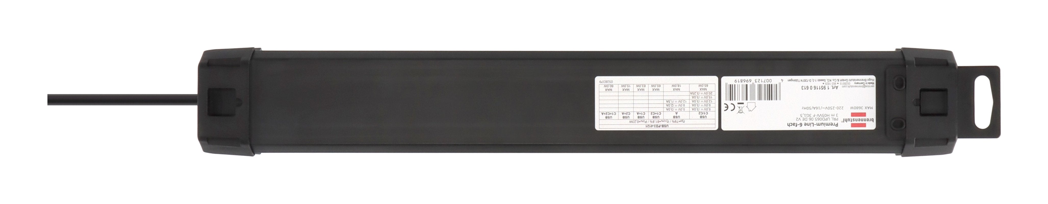 Brennenmuhl Premium-Line 6fach Negro *De*