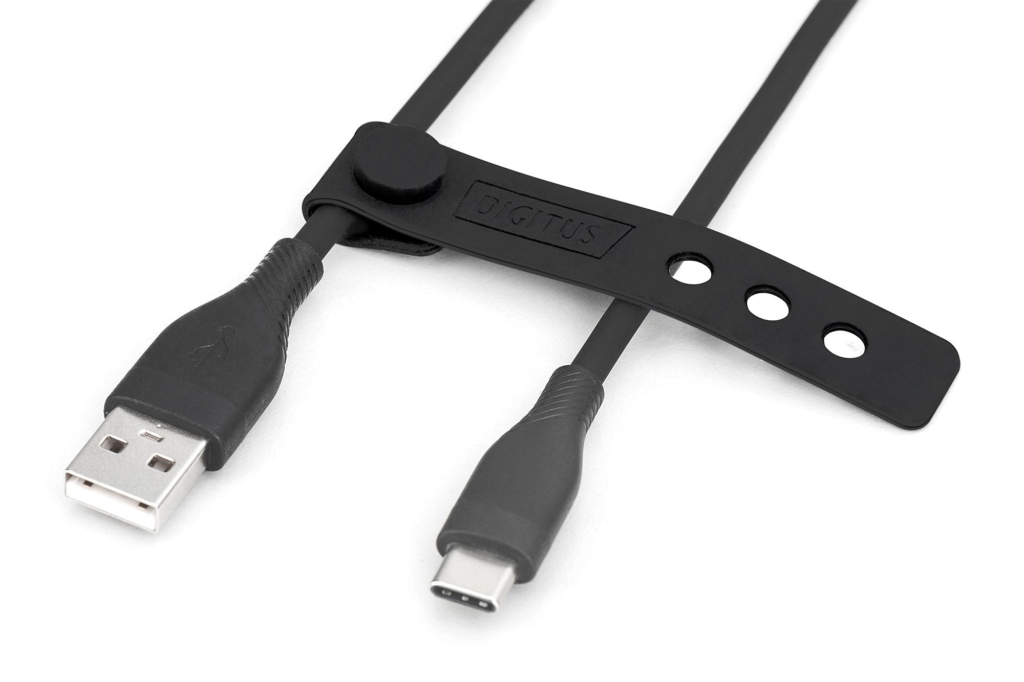 Digitus Usb-A > Usb-C 2.0 (St-St) 1m Ladecable Silikon 60w Schwarz