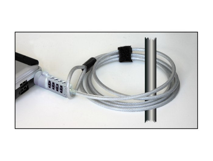Navilock 20643 Cable Antirrobo Plata 1,8 M