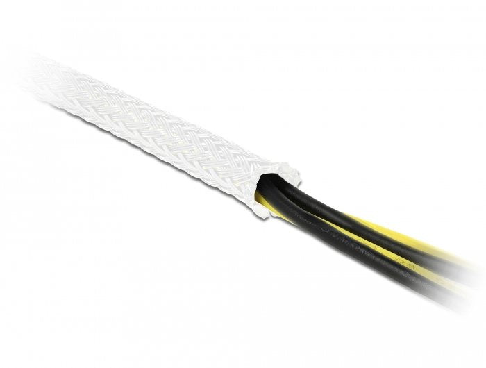 Delock Funda Trenzada 5 M X 12 Mm Blanco