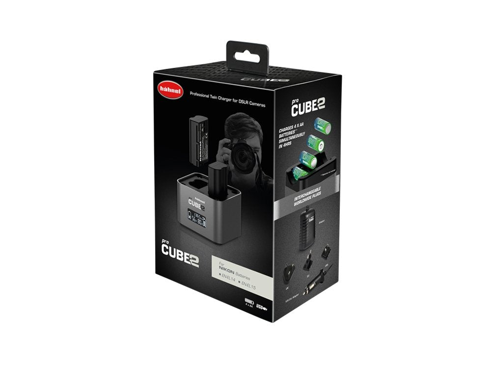 Hahnel Procube2 Nikon Batería Para Cámara De Acción Deportiva Corriente Alterna, Encendedor De Cigarrillos