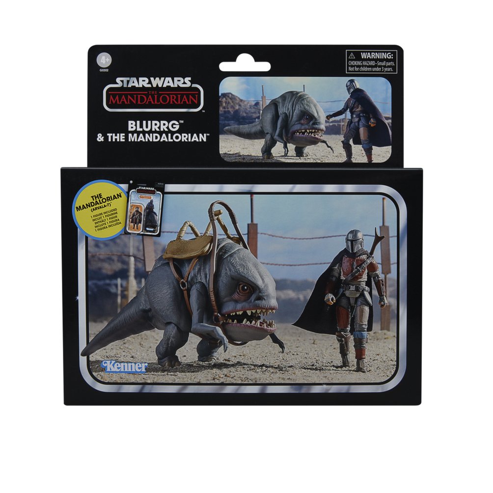 Set 2 Figuras Hasbro Star Wars The Vintage Collection Blurrg & The Mandalorian