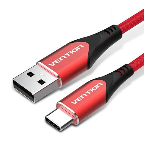EAN 6922794747111 - Vention CODRH cable USB USB 2.0 2 m USB A USB C 0,48 Gbit/s Aluminio, Negro, Rojo imagen 1