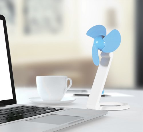Ventilador  Thumbs Up De Mesa Usb Azul Blanco