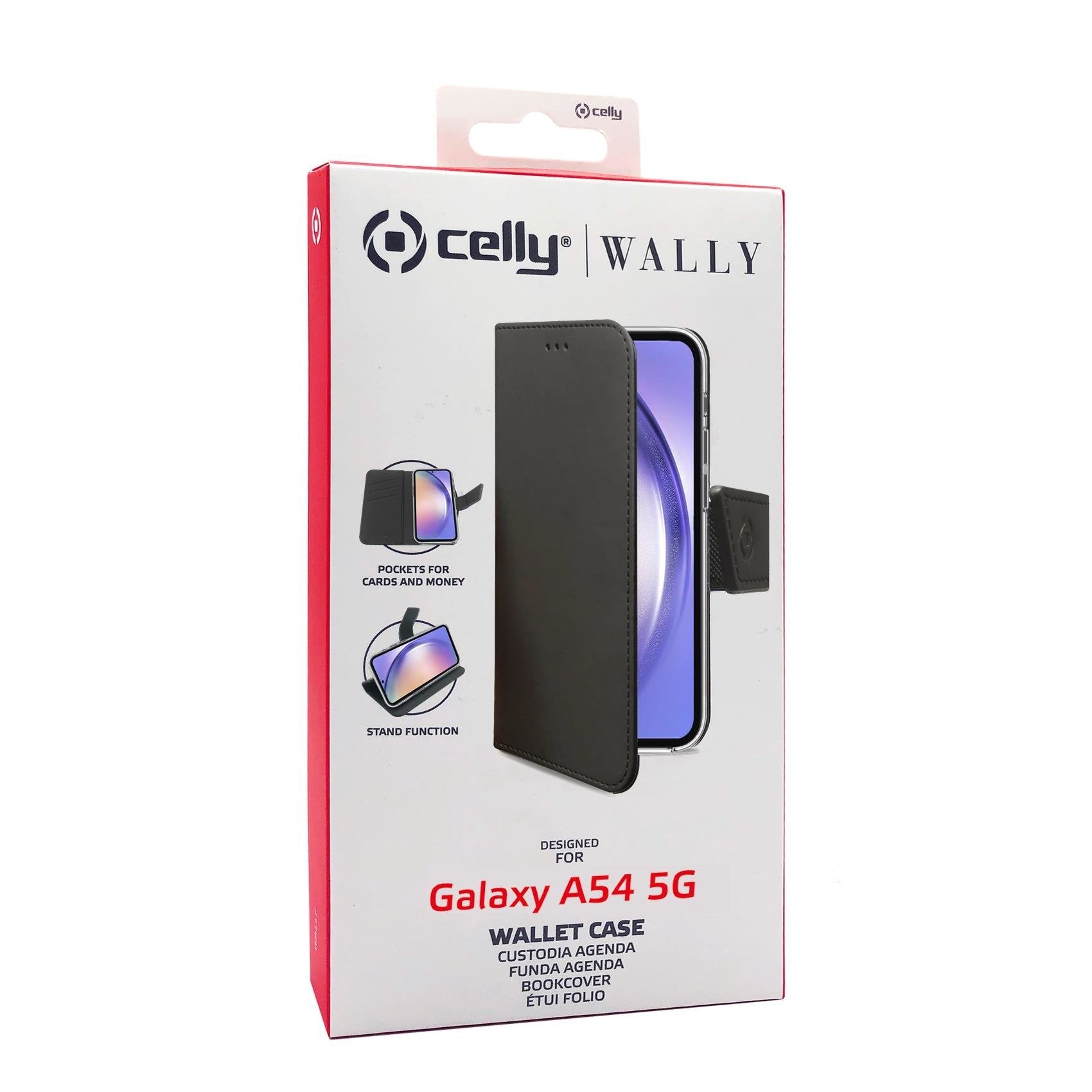 Celly Case Samsung A54 5g Wallet Black Wally1037