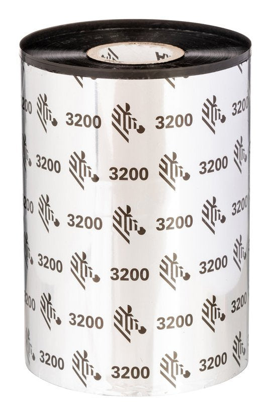 EAN 0112840383431 - Zebra 3200 Wax/Resin cinta térmica 74 m Negro imagen 1