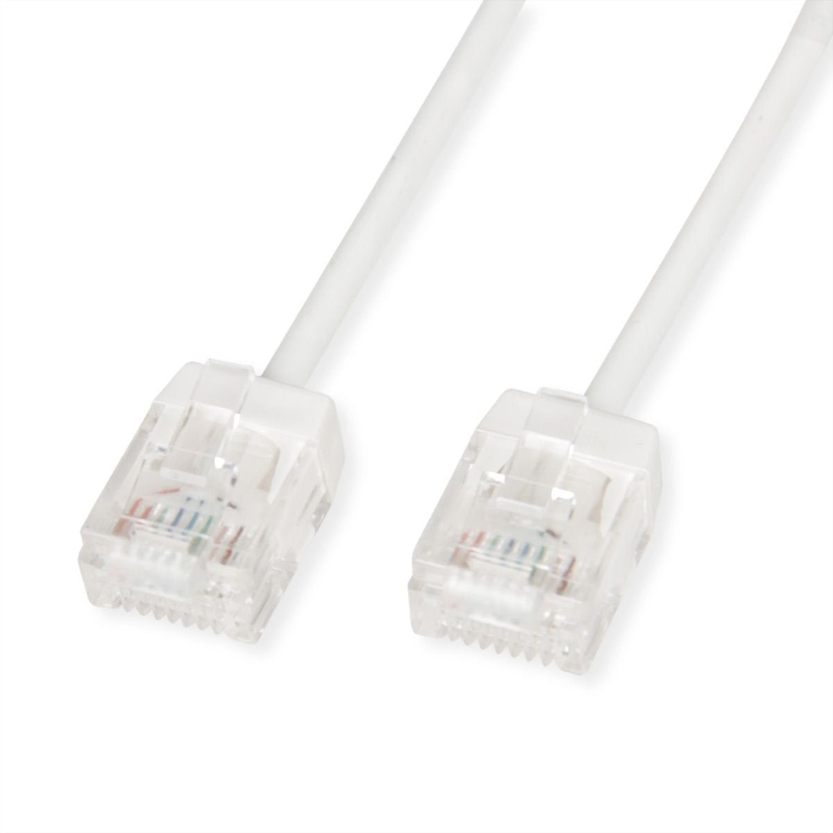 Roline Utp Datacenter Cable De Red Cat.6a (Class Ea), Lsoh, Slim, Extra Kurzer Stecker, Wei, 2 M