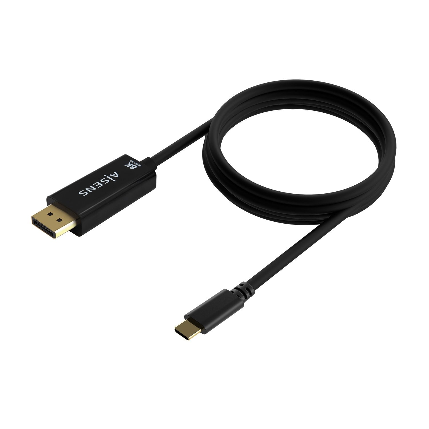 Aisens Cable Usb-C A Displayport 8k@60hz - Usb-C/M-Dp/M - 1.80m - Negro