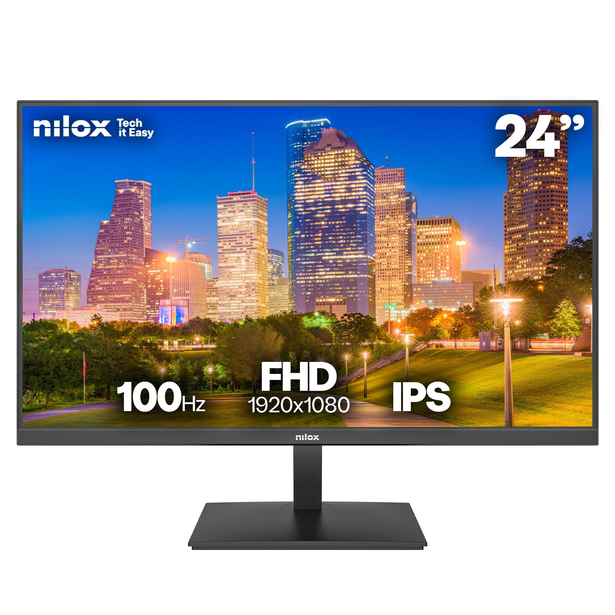 EAN 8431775035751 - Nilox NXM24FHD1202 pantalla para PC 60,5 cm (23.8") 1920 x 1080 Pixeles Full HD Negro imagen 1