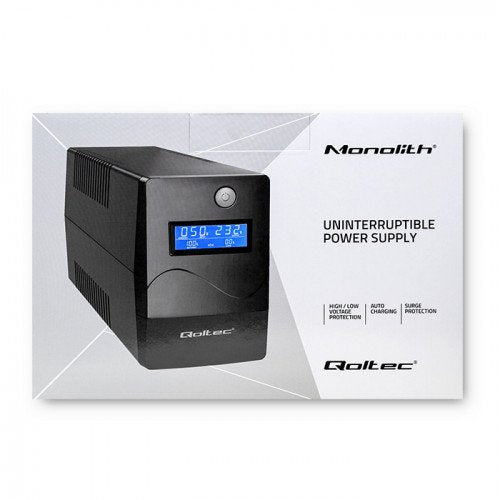 Qoltec 53980 Ups Monolith 1000va 600w Lcd Usb Rj45