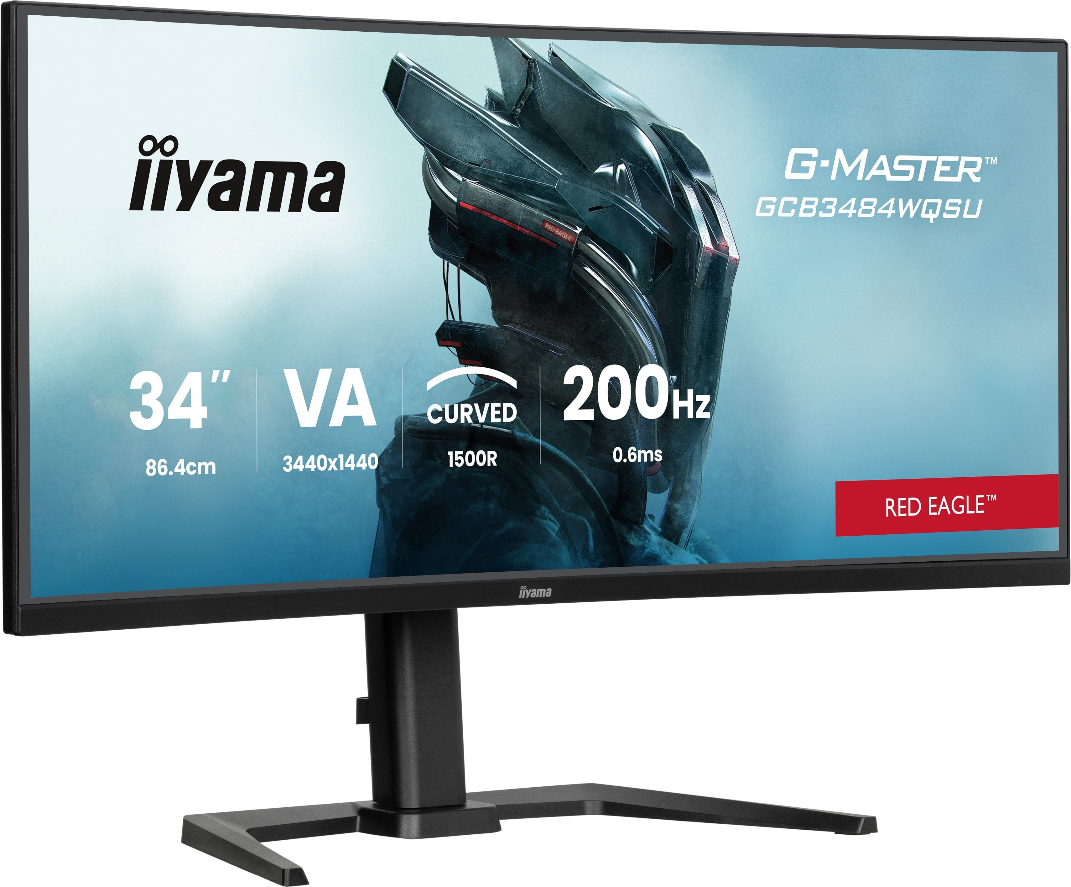 86,0cm 34" (3440x1440) Iiyama G-Master Gcb3484wqsu-B2 21:9 Uwqhd Va 0,6ms 200hz Hdmi Displayport Usb Vesa Speaker Hdr Black