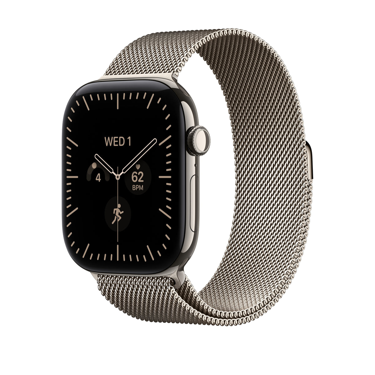 46mm Natural Milanese Loop S/M