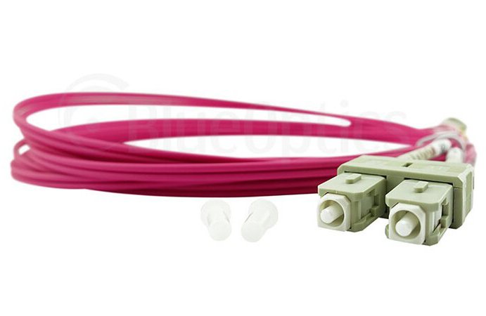 Blueoptics Sfp3132fu0.5mk Cable De Fibra Optica 0,5 M Lc Sc Om4 Magenta