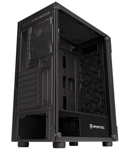 Nfortec Azir Black Tempered Glass Usb 3.0 Black