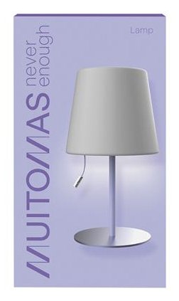 Muitomas Lámpara De Mesa Con Cordón, Color Lila