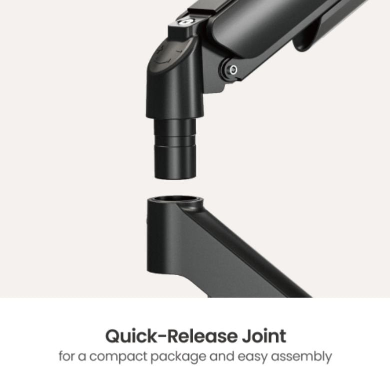 Single Gas Spring Monitor  Mount