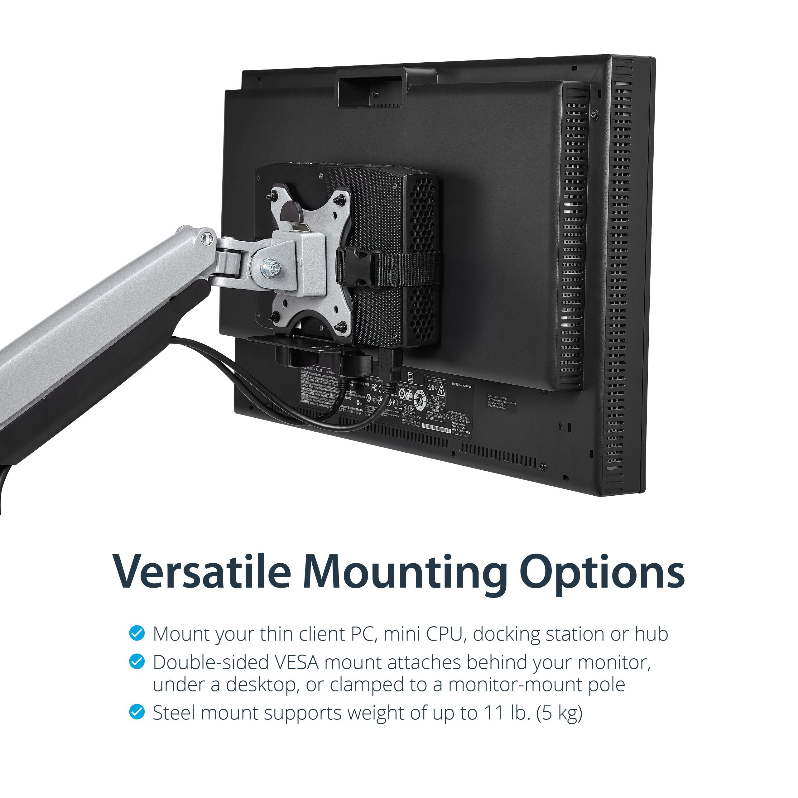 EAN 0065030867320 - StarTech.com ACCSMNT soporte de CPU Peana para monitor Negro imagen 9