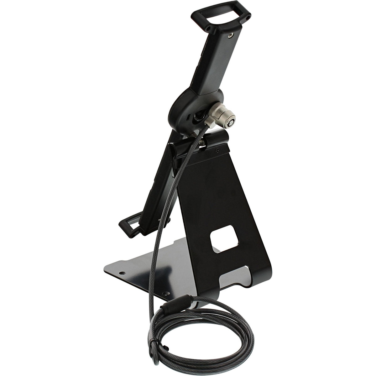 Soporte De Bloqueo Universal Para Tablet Inline Para 10" - 13" Con Cable De Bloqueo De Teclas De 4,4 Mm X 1,5 M De Diámetro