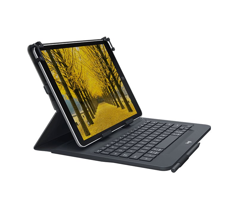 Italiano Logitech Universal Folio 9-10 Inch Tablets Negro Bluetooth Qwerty