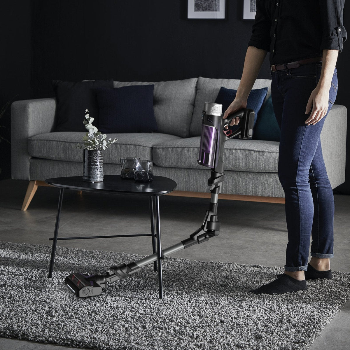 Aspirador Escoba Con Batería Rowenta X-Force Flex 9.60 Allergy Care 100w Autonomía 45 Min