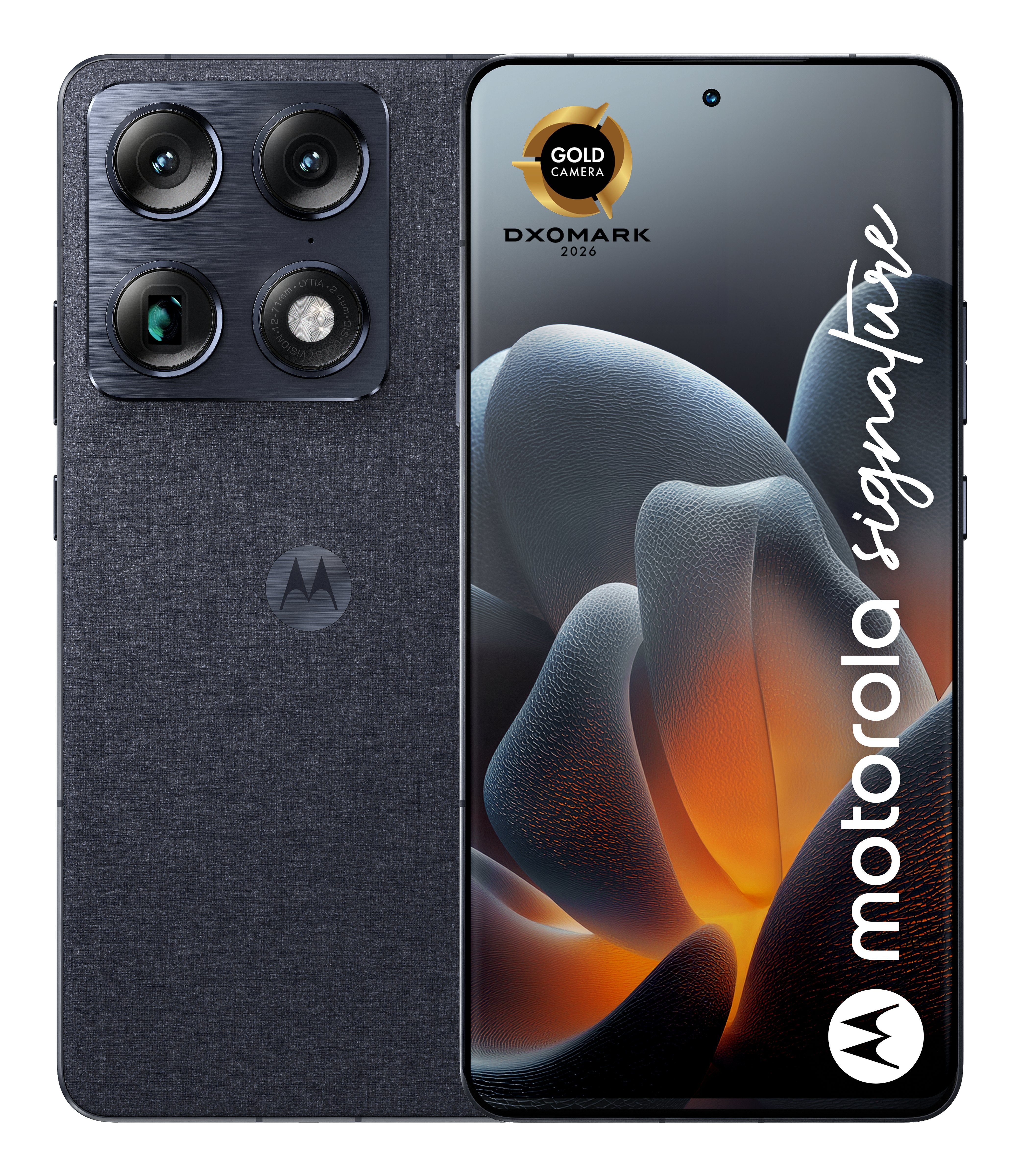 EAN 0840493604862 - Motorola signature 17,2 cm (6.78") SIM doble Android 16.0 5G USB Tipo C 16 GB 512 GB 5200 mAh Azul oscuro imagen 1