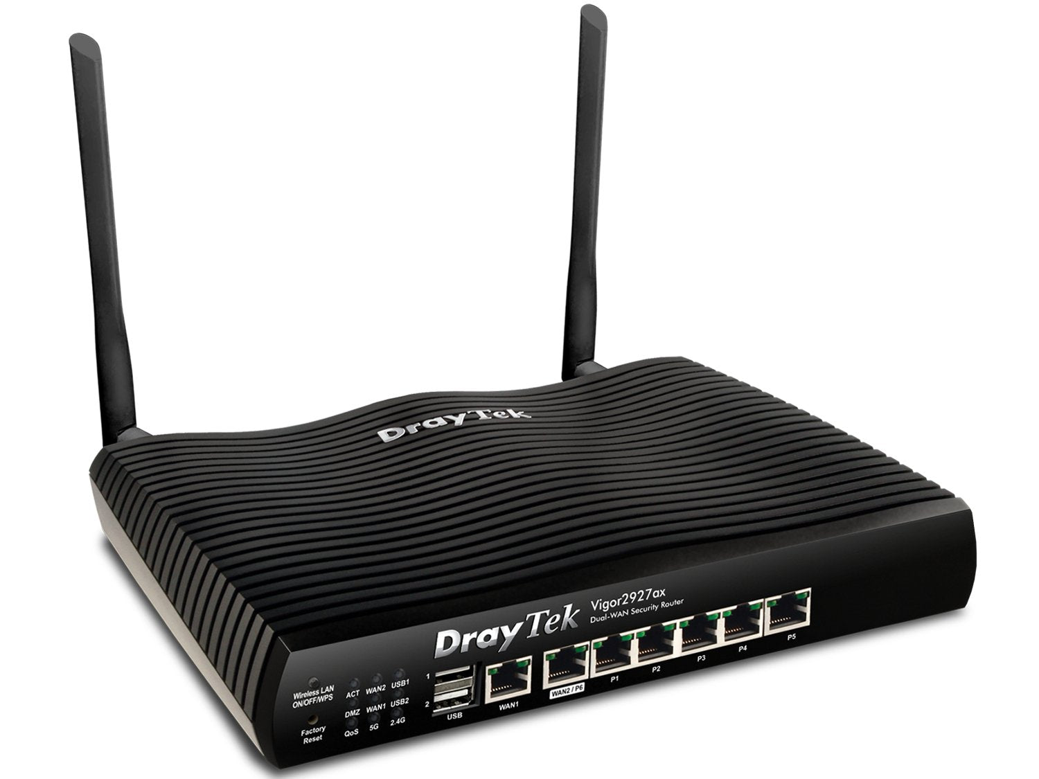 EAN 4710484743022 - DrayTek Vigor2927ax router inalámbrico Gigabit Ethernet Doble banda (2,4 GHz / 5 GHz) Negro imagen 1