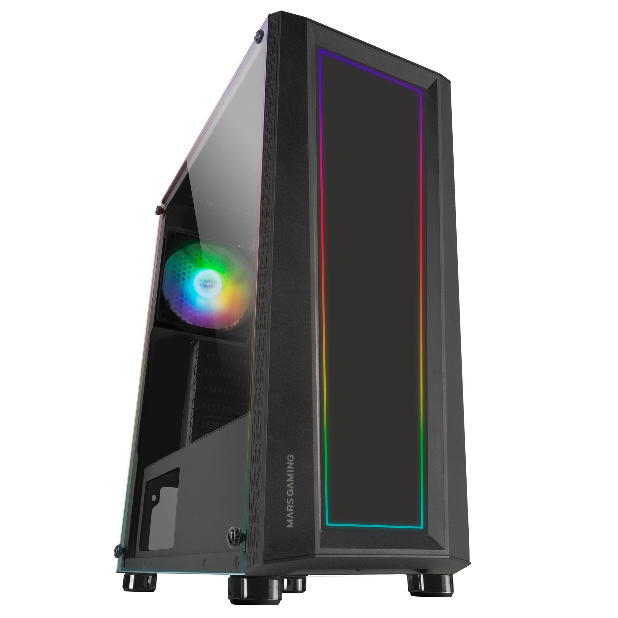 Caja Gaming Semitorre Mars Gaming Artística Mc-Art Negra