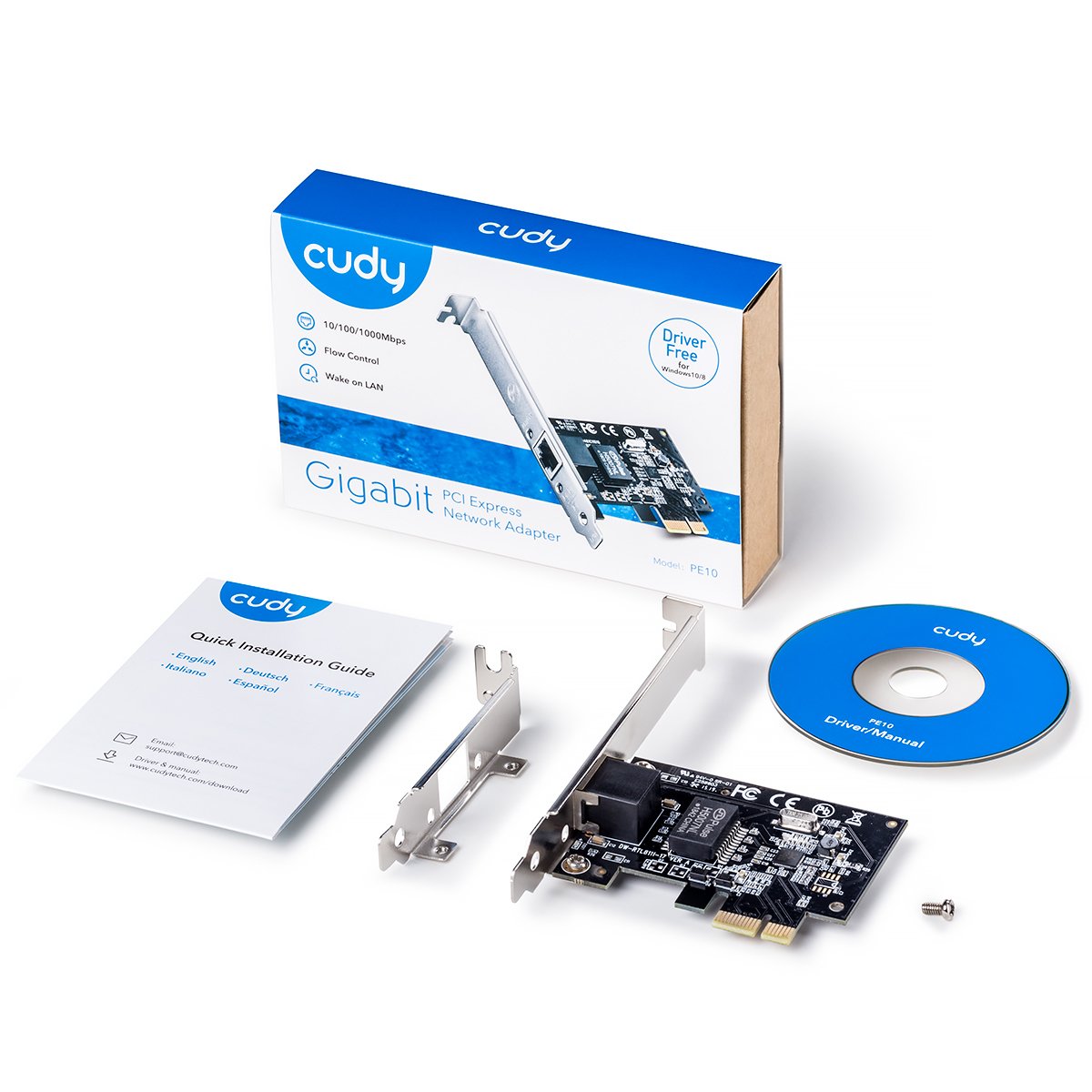 EAN 6971690790493 - Cudy PE10 adaptador y tarjeta de red Interno Ethernet 1000 Mbit/s imagen 3