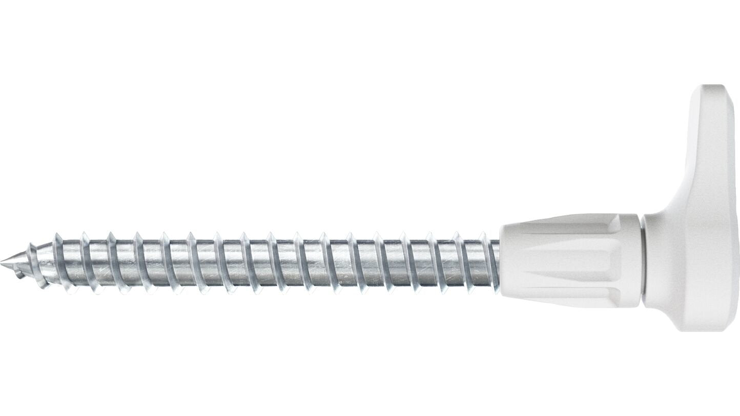 Tacos  Fischer Easyhook Angle Duopower 6x30 Blancos, 25 Piezas, Con Gancho Angular Easyhook