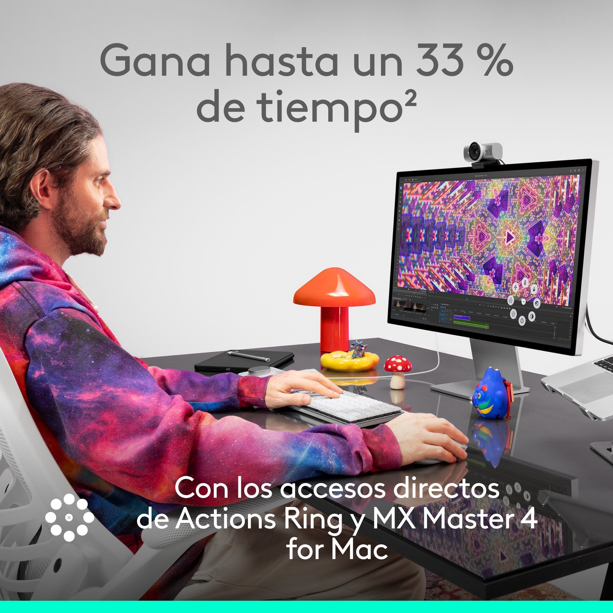Logitech Ratón 910-007577 / Mx Mamer 4 For Mac Negro