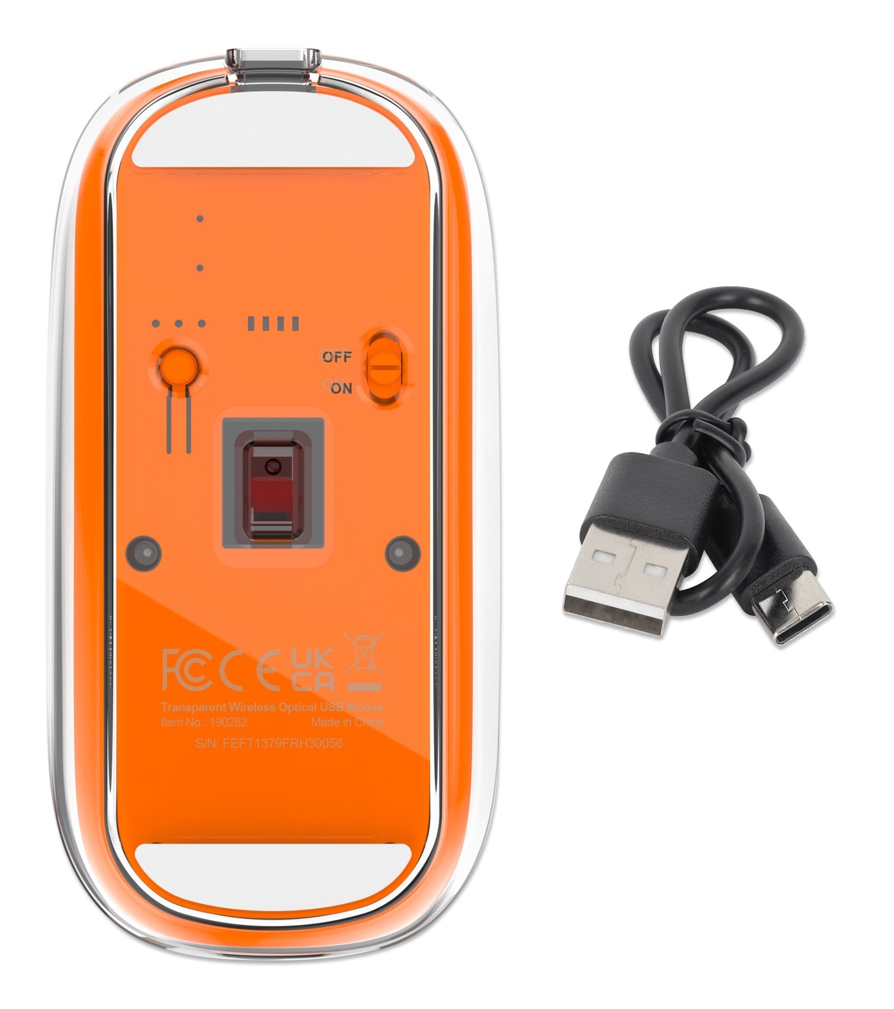 Ratón  Manhattan 190282  Universal Ambidextro Rf Inalámbrico Óptico 1600 Dpi