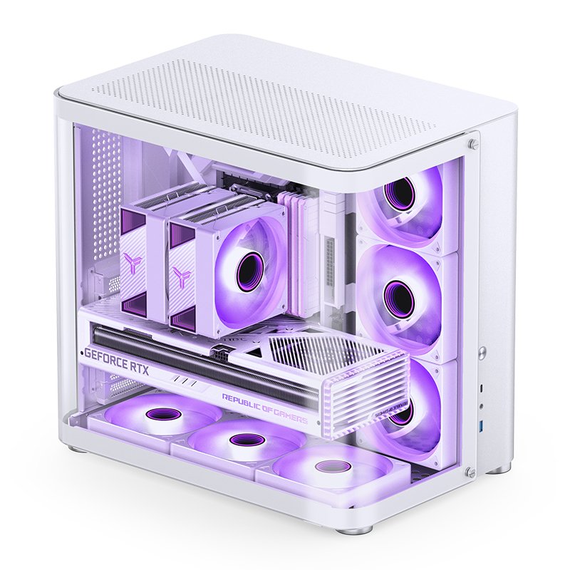 Jonsbo Tk-2 2.0 Midi-Tower, Tempered Glass - Blanco