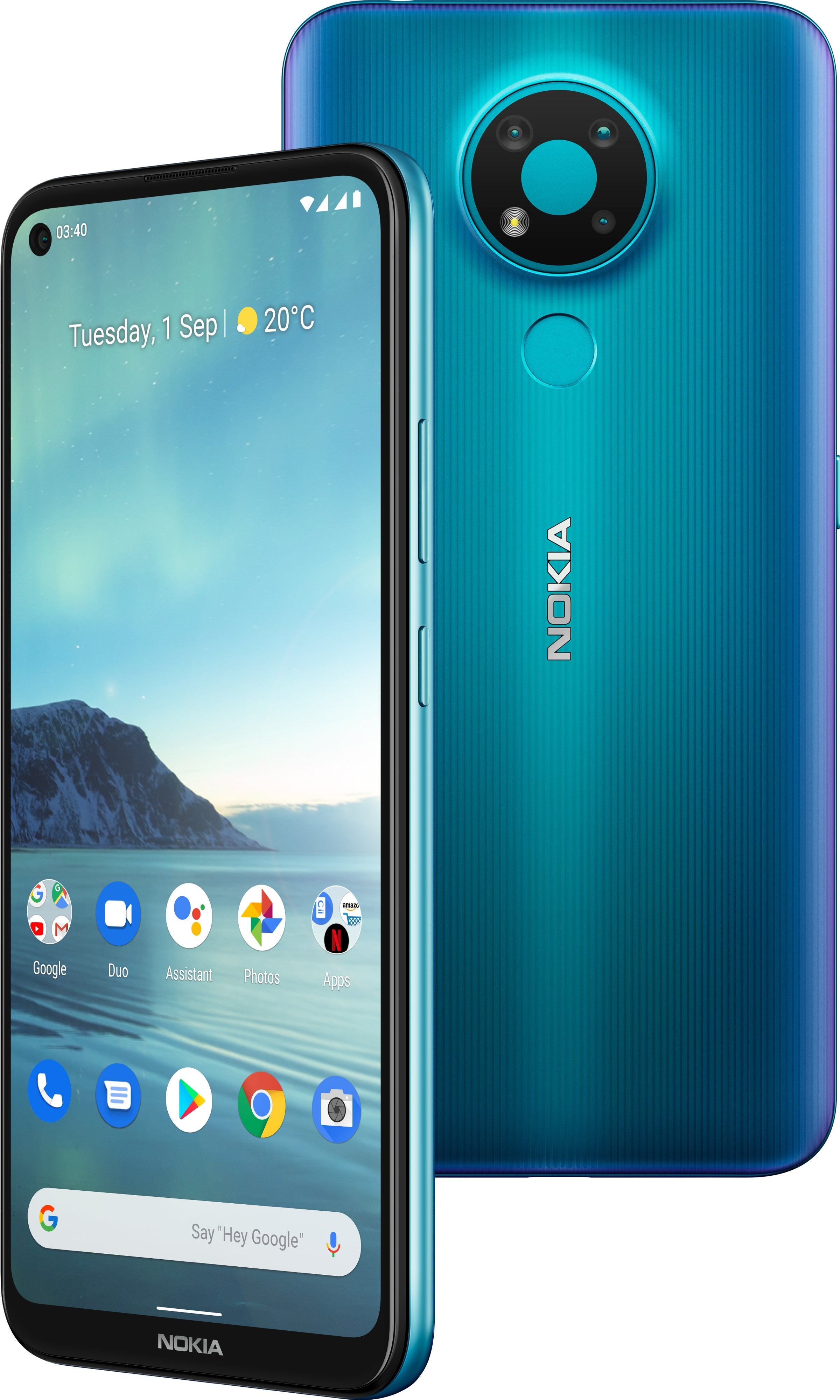 Nokia 3.4 Azul Móvil 4g Dual Sim 6.39'' Hd+ Octacore 64gb 4gb Ram Tricam 13mp Selfies 8mp