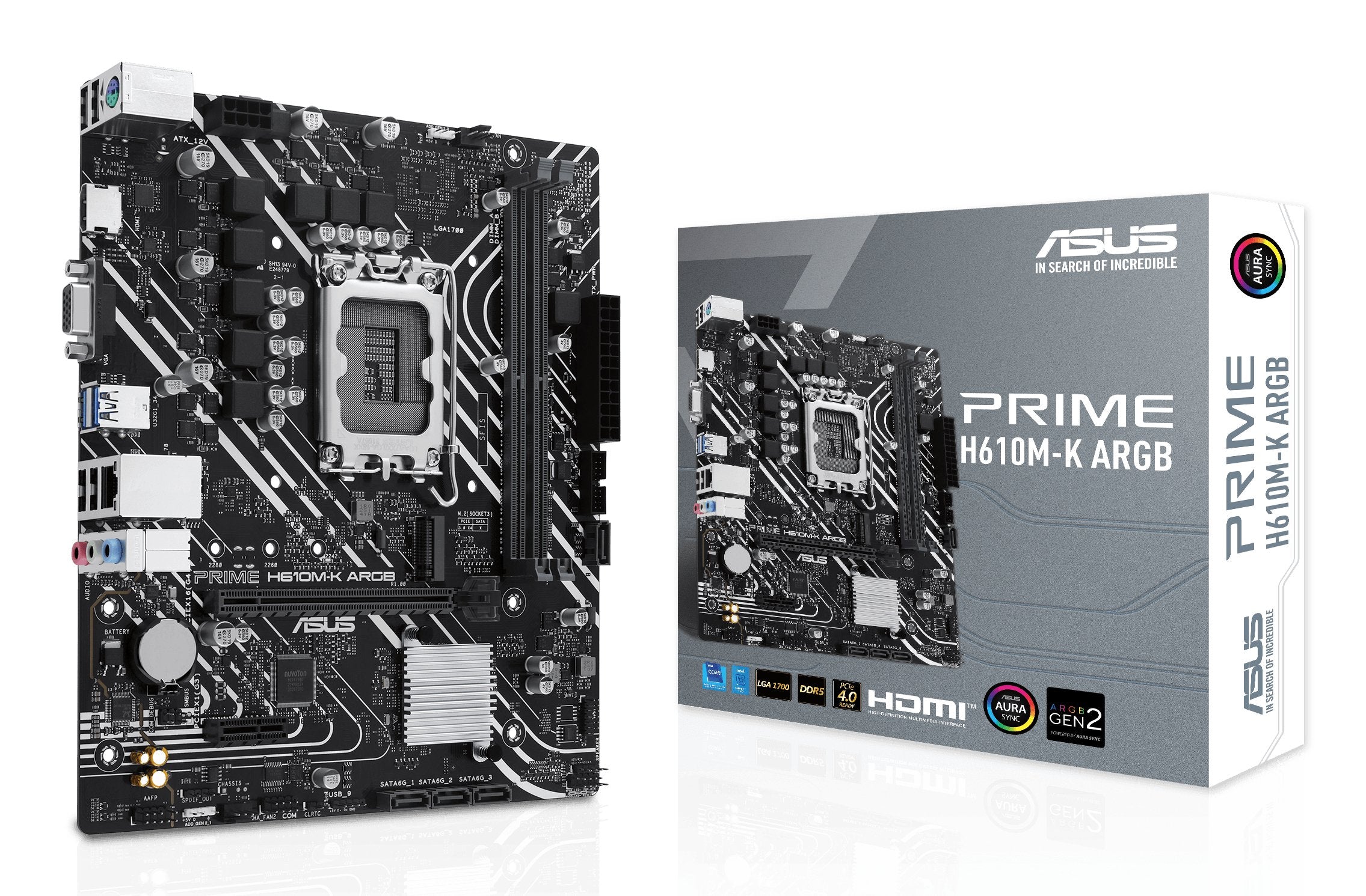 EAN 4711387313350 - ASUS PRIME H610M-K ARGB Intel H610 LGA 1700 micro ATX imagen 1