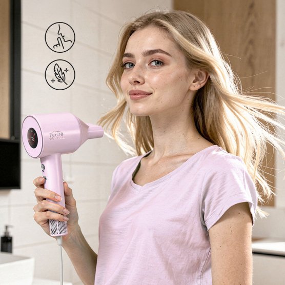 Eta Fenité Pastels Eta831990000 Hair Dryer, Ionization Function, Led Display, Light Pink