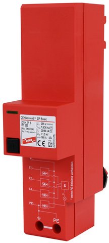 Dehn Dsh Zp B Tt 255 Kombiableiter Typ 1+2 Dehnshield Zp Basic Für Tn-S   Tt